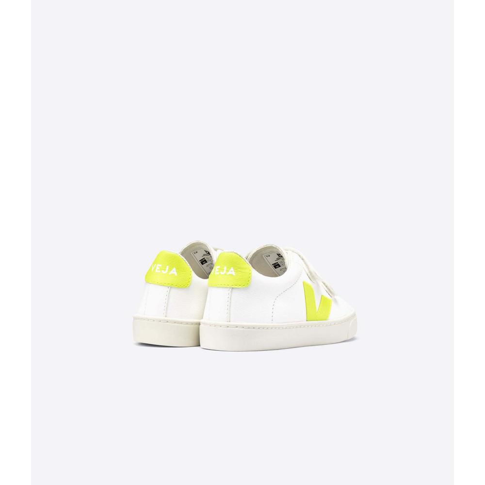 White/Green Kids' Veja ESPLAR CHROMEFREE Shoes | AU 726GSO